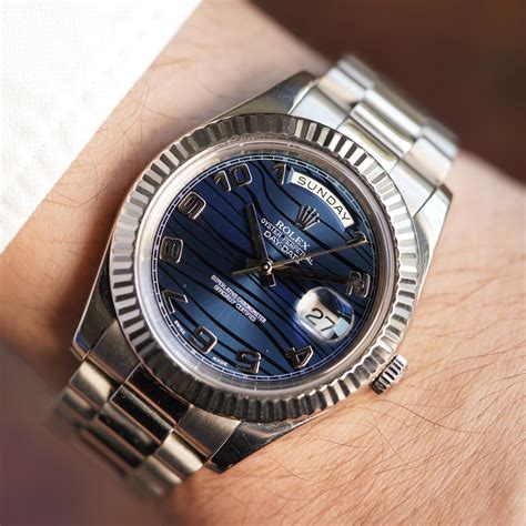 rolex day date 41mm blue|rolex day date chart.